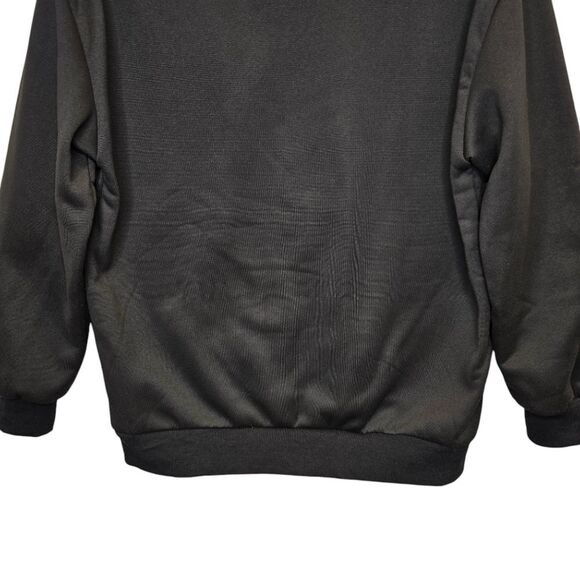 Halloween Medium Dancing Pumpkin Skeleton Black Crewneck Pullover Sweater - Picture 9 of 13